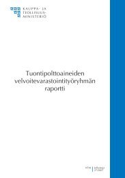 Tuontipolttoaineiden velvoitevarastointityÃ¶ryhmÃ¤n raportti