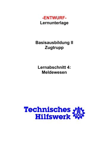 Meldewesen - THW Ortsverband Eschweiler