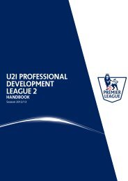 U21 Professional Development League 2 handbook