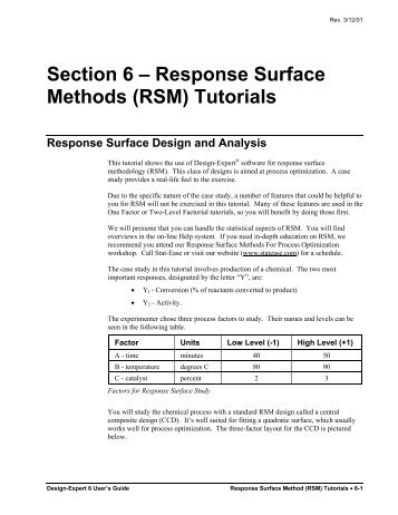 Design-Expert 5.0 Reference Manual - Statease.info