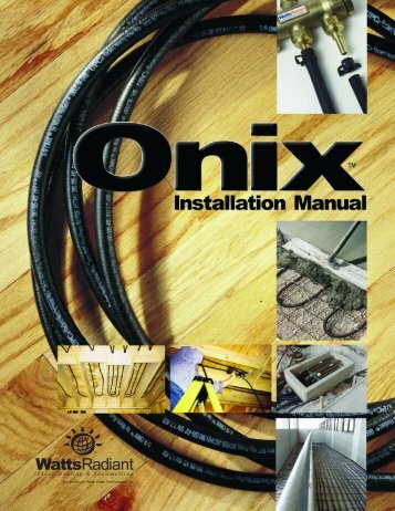 Onix Installation Manual.qxd - Affordable Home Inspections