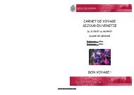 CARNET DE VOYAGE SEJOUR EN VENETIE BON ... - Bts Tourisme