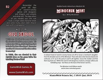 B2 Minotaur Meat - Gamewick.com