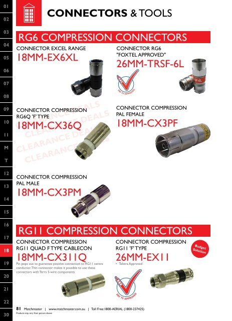 Connectors and Tools - Matchmaster