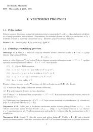 Linearna algebra - Matematika