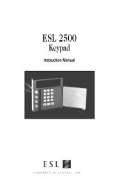 ESL2500 Keypad Man-2808B - Marlin Central Monitoring