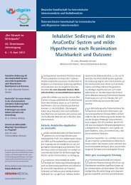 Inhalative Sedierung mit dem AnaConDa® System und milde ...