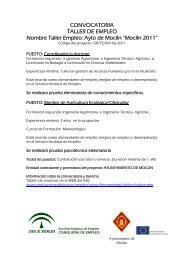 Oferta taller de empleo. - Ayuntamiento de MoclÃ­n