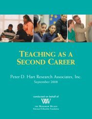 Teaching as a Second Career - Woodrow Wilson National ...