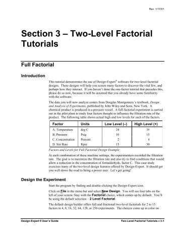 Design-Expert 5.0 Reference Manual - Statease.info