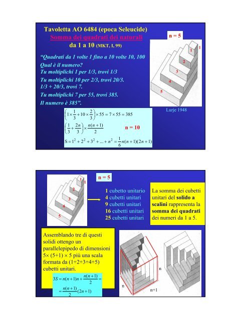 II parte - Corso di Studi in Matematica