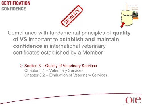 certification certificates - OIE Asia-Pacific