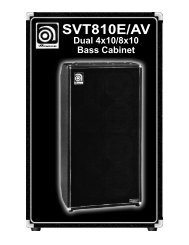 Svt412he 4x12 Bass Cabinet Ampeg