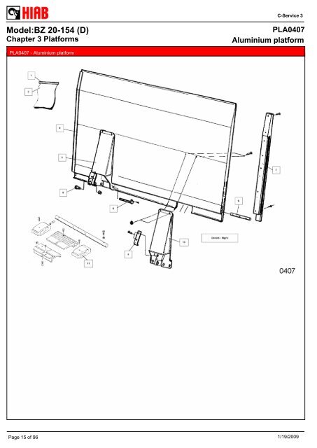 SPARE-PARTS BOOK BZ 20-154 (D) Model: - Hiab AS