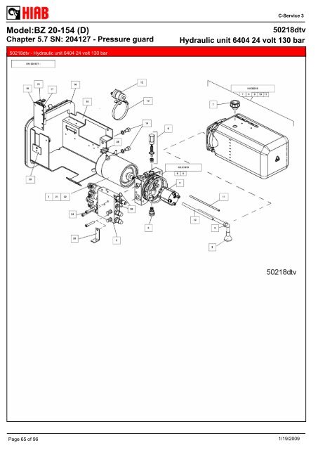 SPARE-PARTS BOOK BZ 20-154 (D) Model: - Hiab AS