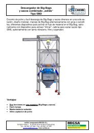 EstaciÃ³n de descarga de Big-Bags y sacos Tipo SBD