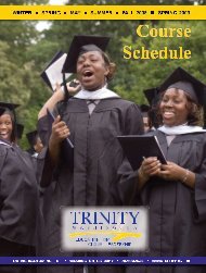 2008-2009 Schedule - Trinity Washington University