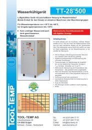 Wasserkühlgerät TT-28'500 - Tool-Temp GmbH