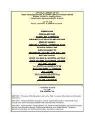 pdf file - West Tennessee School Band and Orchestra Association