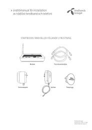 Installationsguide Bredband + Telefoni (Zyxel 2602)