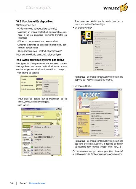 Concepts de WINDEV - Source : www.pcsoft-windev-webdev.com
