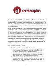 Full BAAT Logo Policy - British Association of Art Therapists