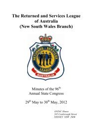 New South Wales Branch - RSL