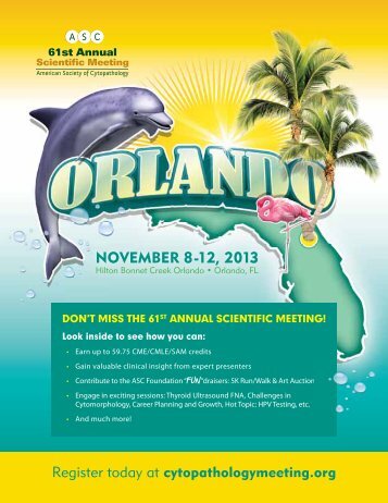NOVEMBER 8-12, 2013 - 61st Annual Scientific Meeting