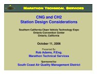 CNG and CH2 Station Design Considerations - Low Carbon Fuels ...