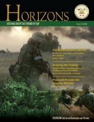 Horizons - United States Special Operations Command