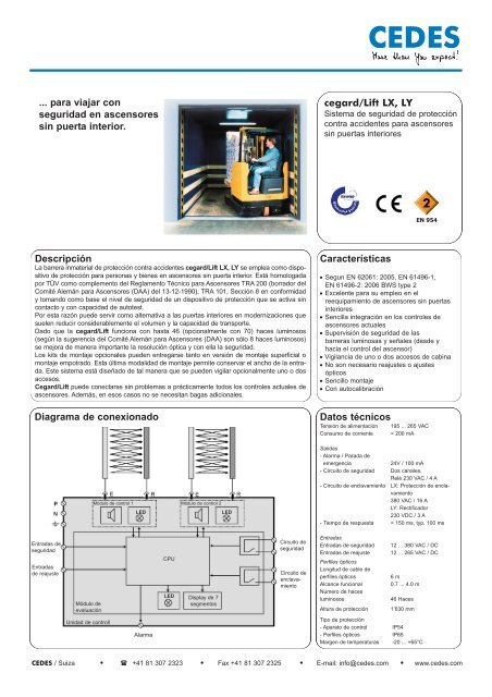 cegard/Lift LX, LY - Cedes.com