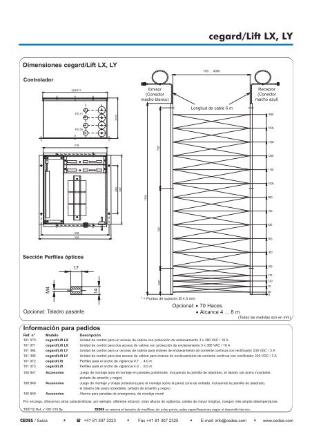 cegard/Lift LX, LY - Cedes.com