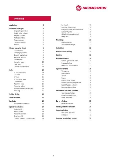 Actuator Guide - Norgren Pneumatics. Motion Control Equipment ...