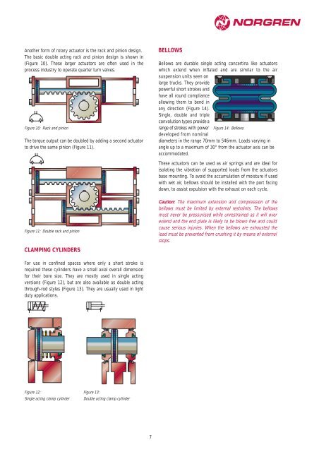 Actuator Guide - Norgren Pneumatics. Motion Control Equipment ...