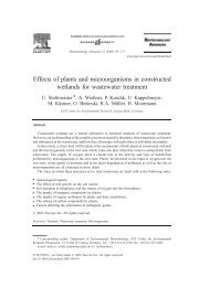 Effects of plants and microorganisms in constructed wetlands for ...