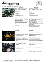 Installation Instruction: Fog Light BMW R1200GS ... - Touratech-USA