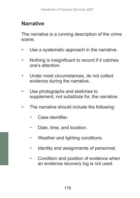 Handbook of Forensic Services (pdf) - FBI