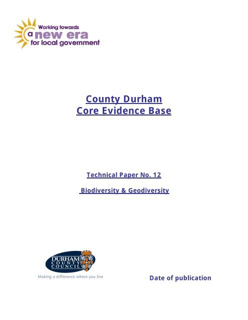 SECTION 3.0 - Durham County Council