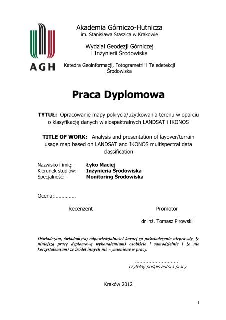 Praca Dyplomowa - AGH