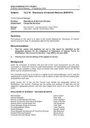 Subject 12.2.10 Disclosure of Interest Returns - Shellharbour City ...