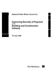 Improving Security of Payment Building and Construction Industry