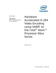 Hardware Accelerated H.264 Video Encoding using VAAPI on the ...