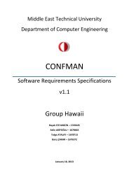 CONFMAN Software Requirements Specifications Document
