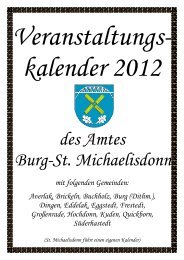 Kalender 2012 - Amt Burg - St. Michaelisdonn