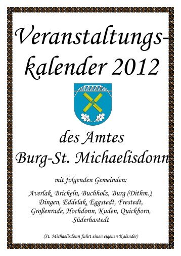 Kalender 2012 - Amt Burg - St. Michaelisdonn