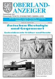 ANZEIGER - Gemeinde Vogtländisches Oberland