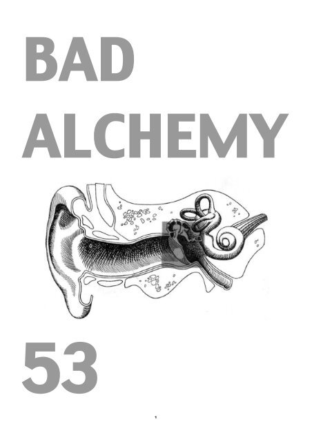Printversion vergriffen: Freier Download BA 53 als PDF - Bad Alchemy