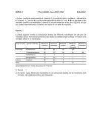 SÈRIE 3 PAU. LOGSE. Curs 2001-2002 BIOLOGIA - Selecat