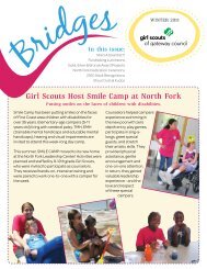 Girl Scouts Host Smile Camp at North Fork - Girl Scouts of Gateway ...