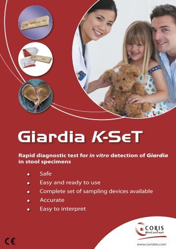 Giardia K-SeT - Giargia diagnostic - Product file - Coris Bioconcept